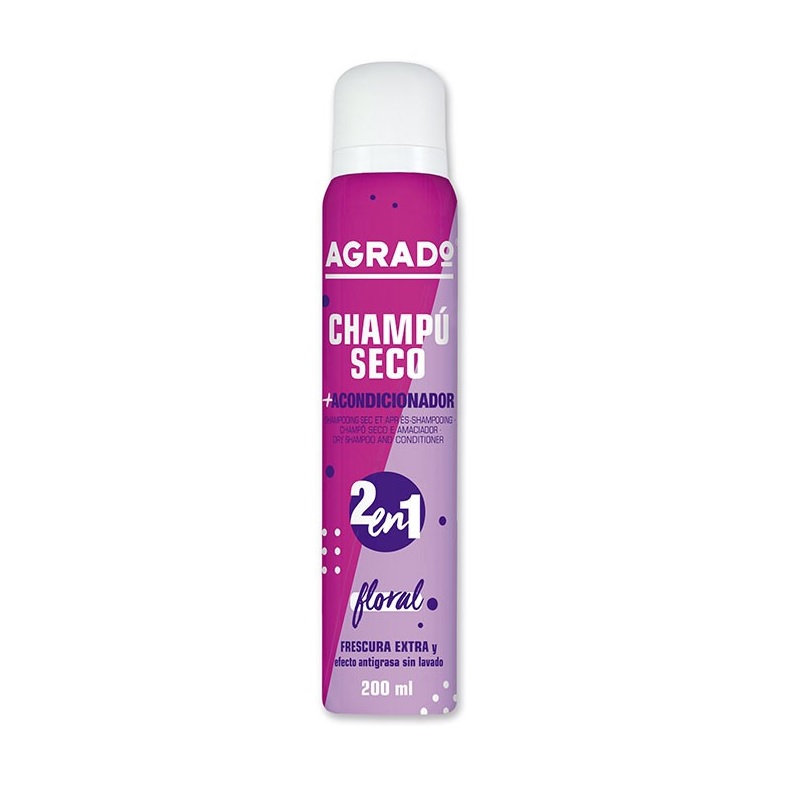 AGRADO CHAMPU SECO 2EN1 FLORAL 200ml *(BP)